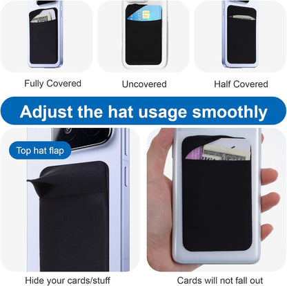 3PCS Wallet Key Holder, Slim Card Holder Minimalist Wallet for Men-Small Card Key Holders Slim Cards Holders of Phone Back