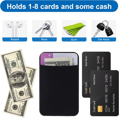 3PCS Wallet Key Holder, Slim Card Holder Minimalist Wallet for Men-Small Card Key Holders Slim Cards Holders of Phone Back