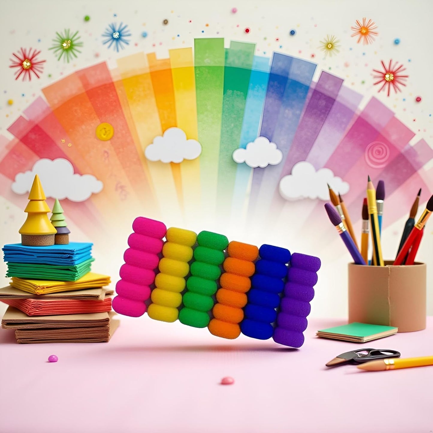 10Pcs Random Color Soft Foam Pencil Grips, Pen Grippers for Diamond Painting Pens Drill Pen, Pencil Cushion Drawing Pens for Drawing Writing Kids Toddlers Adults Arthritis