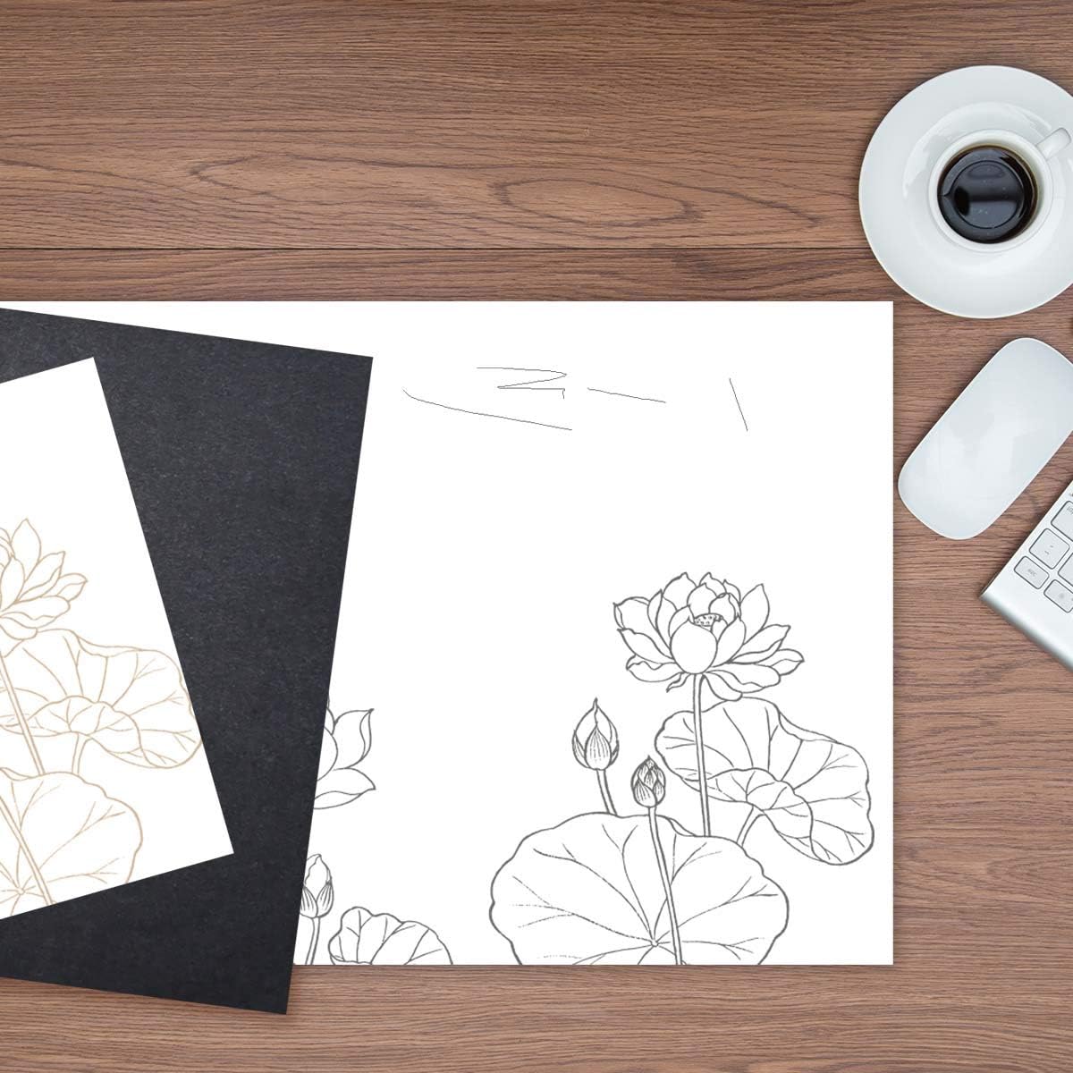 100 Sheets Carbon Transfer Paper Tracing for DIY Wood Working Canvas and Other Art Craft Surfaces Graphite & 5 Pieces Ball Embossing Stylus Black (8.3 x 11.7 Inches)