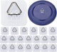 Wall Hangers 20 Pack - Vertical Plate Holders, Adhesive Picture Hanger for Wall Decoration