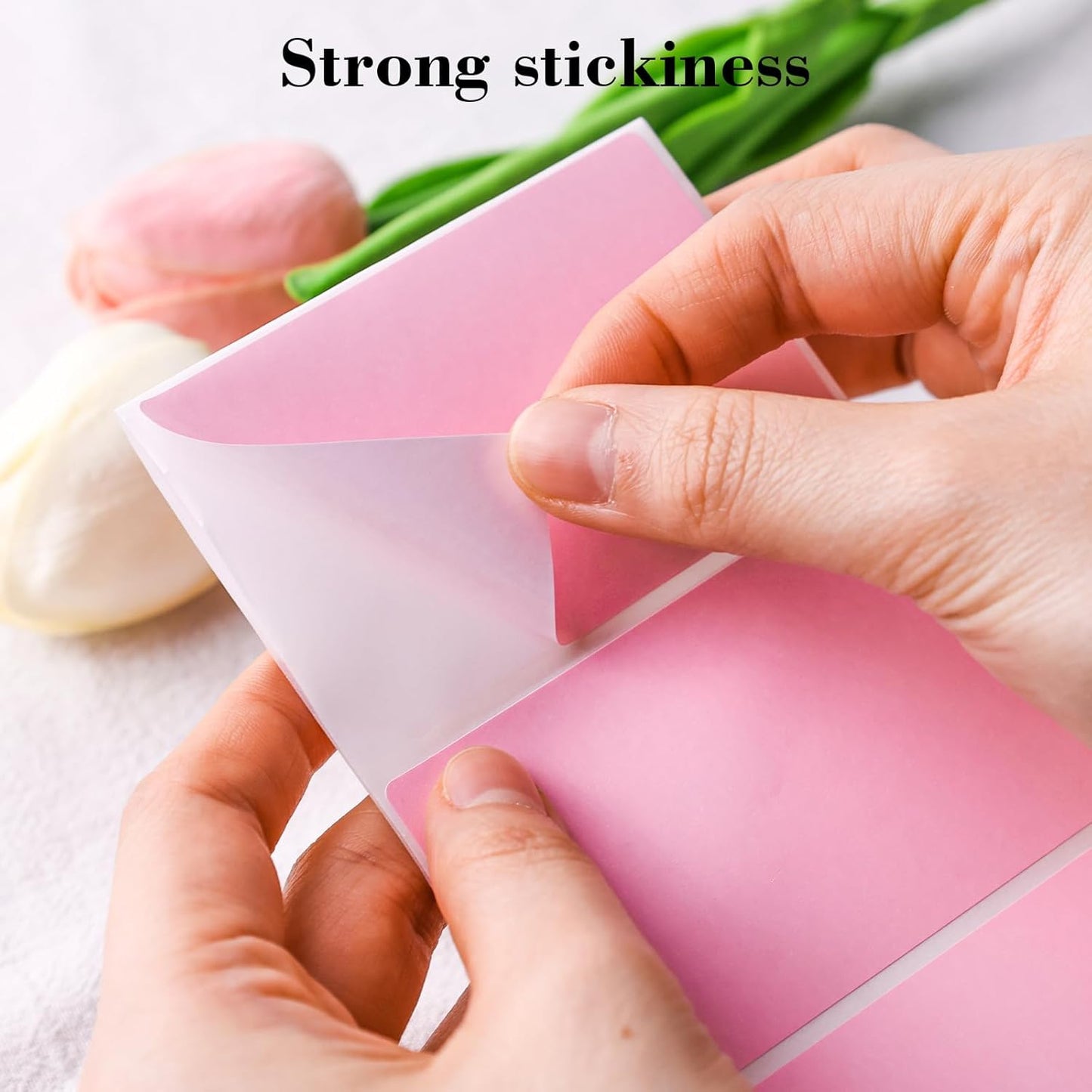 3"x2" Inch Thermal Printer Labels - Adhesive Waterproof Address and Barcode Stickers for Laser/Inkjet Printers, Ideal for Small Business Shipping&Inventory(500PCS, Pink)