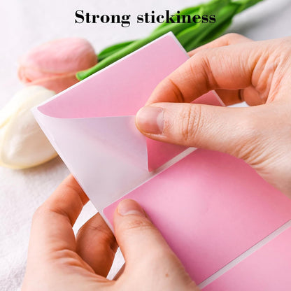 3"x2" Inch Thermal Printer Labels - Adhesive Waterproof Address and Barcode Stickers for Laser/Inkjet Printers, Ideal for Small Business Shipping&Inventory(500PCS, Pink)
