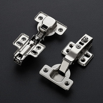 10 Pack 5 Pairs European Kitchen Cabinet Hinges Soft Close Full Overlay Cabinet Door Hinges Heavy-Duty Frameless Adjustable Concealed Cabinet Cup Hinge