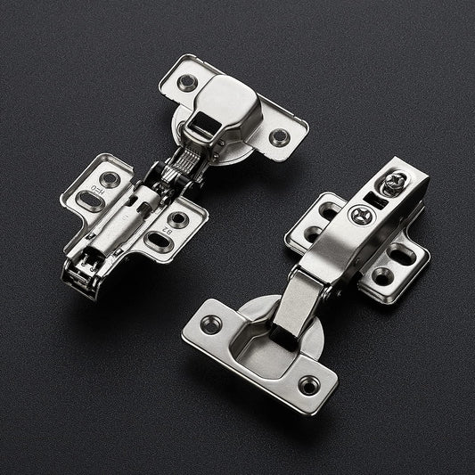 10 Pack 5 Pairs European Kitchen Cabinet Hinges Soft Close Full Overlay Cabinet Door Hinges Heavy-Duty Frameless Adjustable Concealed Cabinet Cup Hinge