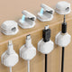 8 Pack Cord Holder - Cord Organizer - Magnetic Cable Clips - Cord Organizer for Desk, Nightstand, Phone Charger, Computer, Home, Office, Car (White)