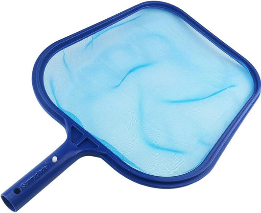 Swimming Pool Cleaner Supplies/Professional Heavy Duty Pool Leaf Rake Fine Mesh Frame Net/Cleaning Leaf Skim Net (17.5x11.8in)