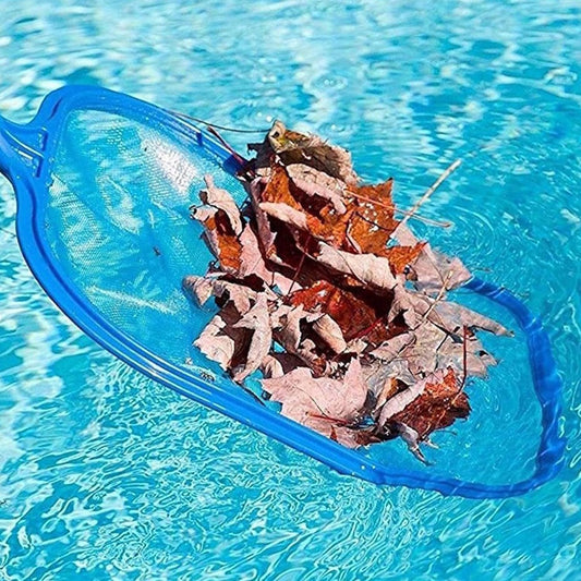 Swimming Pool Cleaner Supplies/Professional Heavy Duty Pool Leaf Rake Fine Mesh Frame Net/Cleaning Leaf Skim Net (17.5x11.8in)