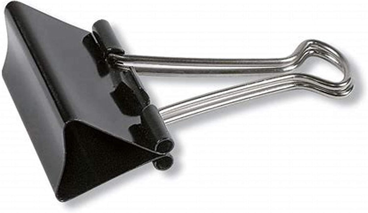 Extra Large Binder Clips (36 Pack) 2 Inch, Big Paper Clamps for Office Supplies, Black