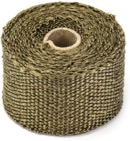 Fireproof Pipe Wrap, Pipe Insulation Webbing Anti-Scald Chimney Ribbon Furnace Flue Protector with 2 Clips