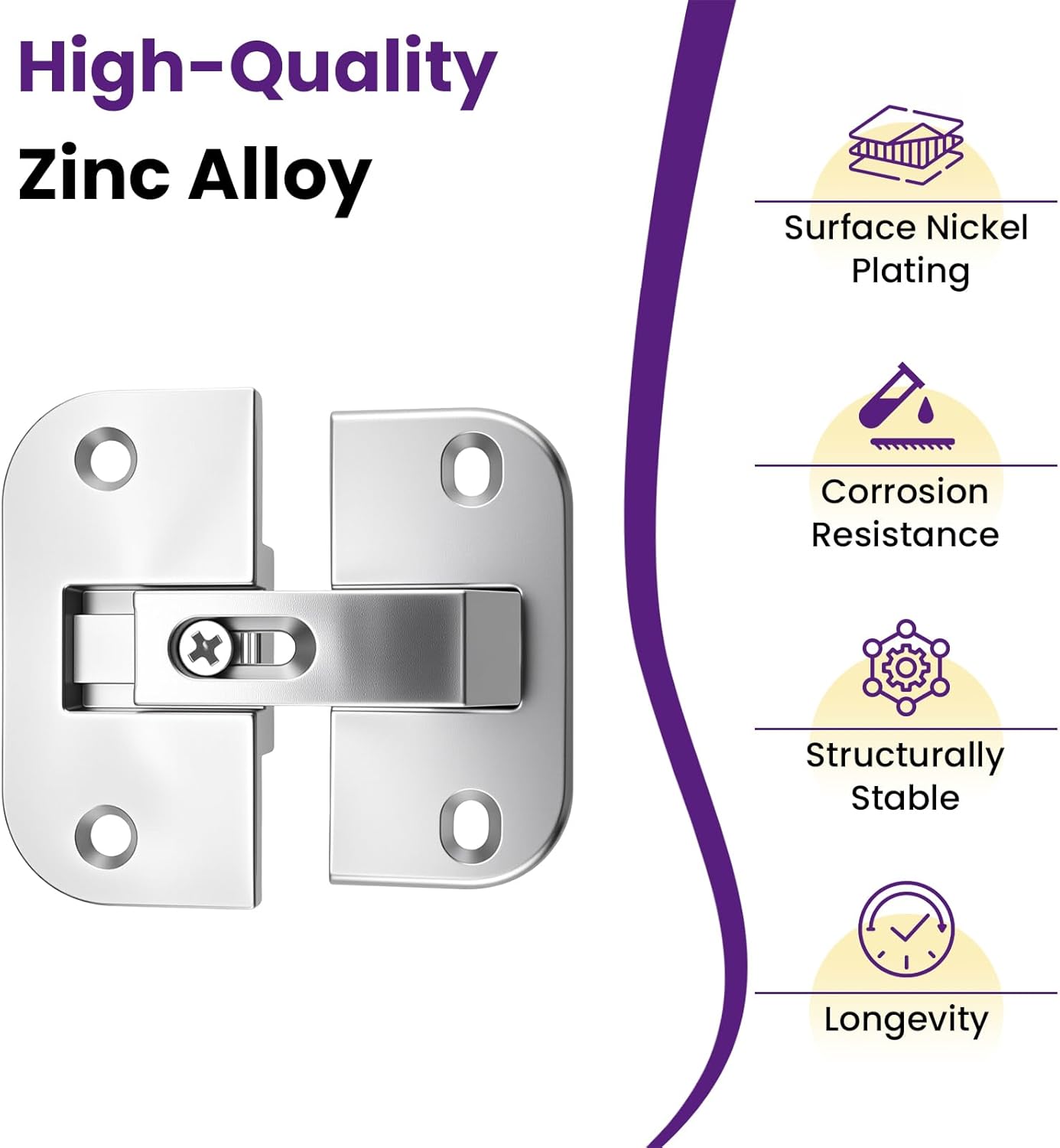 2Pcs 343.90.710 Pie Cut Corner Hinges | Zinc Alloy Adjustable Concealed Replacement Hinges with Screws | Fits SSP 17/19/21, Cabinets & Bifold Doors