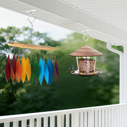 Ceiling Plant Hooks with Safety Buckle, White Metal Hanging Hooks for Plants, Wind Chimes, Bird Feeders, 3 Pack