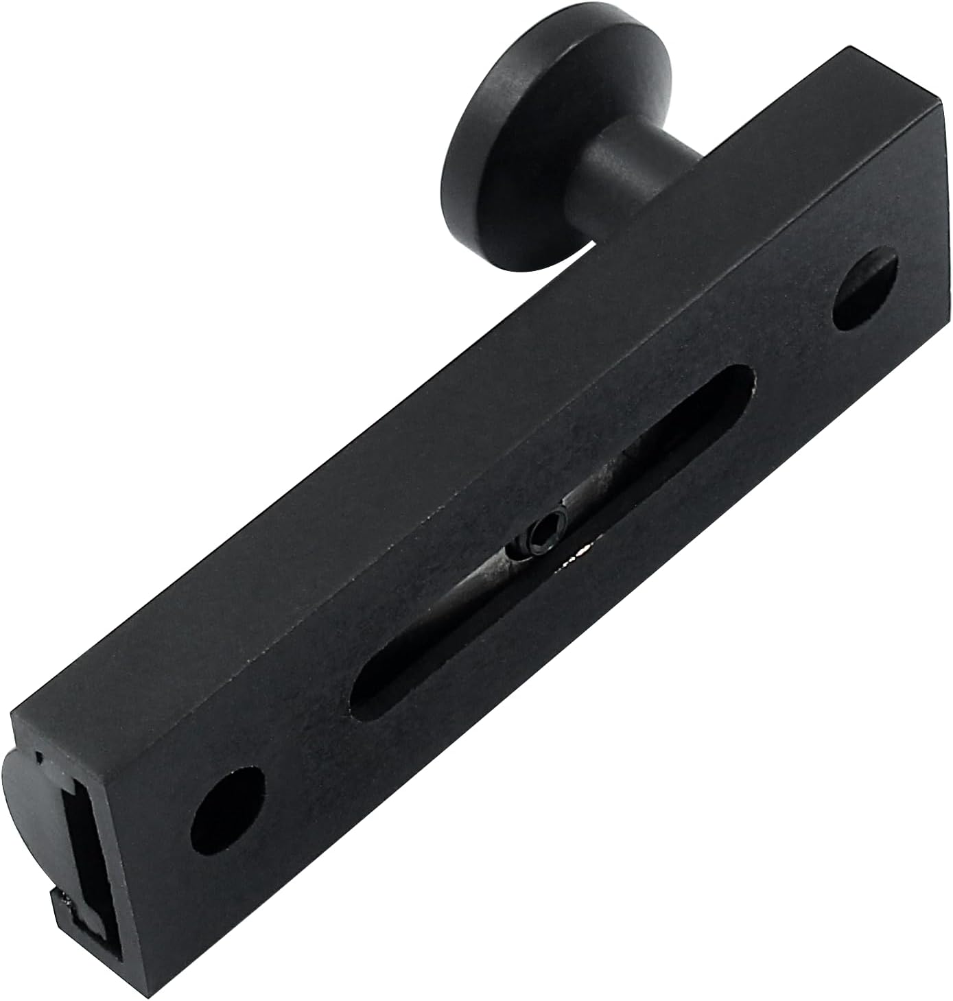 Sliding Deadbolt, Heavy Duty Solid Brass Surface Bolt, Door Slide Lock Anti Theft Security Door Latch Lock with Screws(Black,2 Inch)