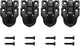 4Pack Retro Black Box Toggle Latch Antique Duckbilled Hasp Latch Catch with Padlock Hole Box Hasp Lock Toggle Hasp Latches Hardware for Jewelry Box Cabinet Wooden Case Ordinary Box Crafts