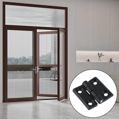 Black Butt Hinge Zinc Alloy Door Hinge Heavy Duty Boat Hatch Hinges Residential Bed Room Hinge for Doors Hardware 1.96" x 1.88" -4pcs