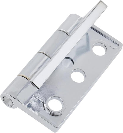Butt Hinge Zinc Alloy Cabinet Hinges Polished Chrom Silver Residential Bed Room Hinge for Doors Hardware 2.56" x 2.16" -2pcs
