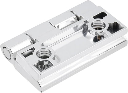 Butt Hinge Zinc Alloy Door Hinge Polished Chrom Silver Boat Hatch Hinges Heavy Duty Residential Bed Room Hinge for Doors Hardware 1.96" x 1.96" -4pcs