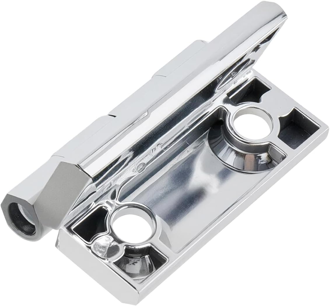 Butt Hinge Zinc Alloy Door Hinge Polished Chrom Silver Boat Hatch Hinges Heavy Duty Residential Bed Room Hinge for Doors Hardware 1.96" x 1.96" -4pcs
