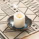 Ceramic Pillar Candle Holder, Candle Tray for Incense, Palo Santo Holder, Tealight Candle Holder, Candle Stand for Home Decoration Display, Halloween Christmas Wedding Parties, 1 Pack (Blue)