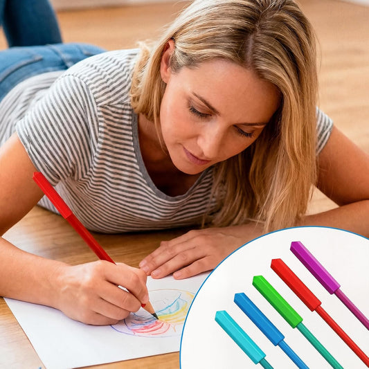 5Pcs Pencil Gidgets – Silicone Sensory Pencil Toppers Fidgets - Motor Aid for Sensory People with Anxiety, Autism, ADHD Integration Issues