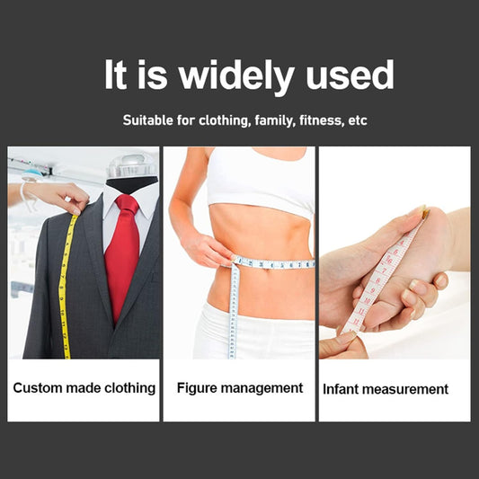 4 Pack Double-Sided Measuring Tape 60 Inch 1.5m Retractable Soft Portable with Keychain for Tailors and Seamstresses