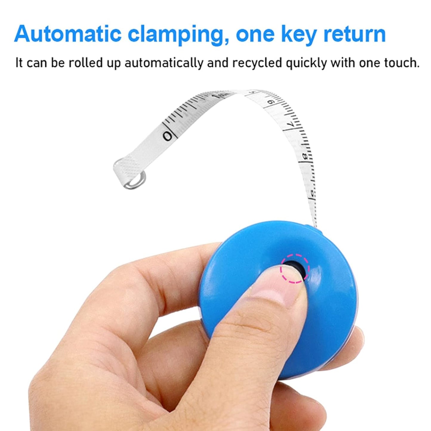 4 Pack Double-Sided Measuring Tape 60 Inch 1.5m Retractable Soft Portable with Keychain for Tailors and Seamstresses