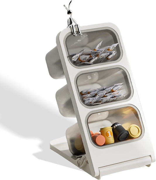 Slanted Design Coffee Capsule Holder 15.5x11.5x32CM Storage Organizer for Countertop Drawer Pantry