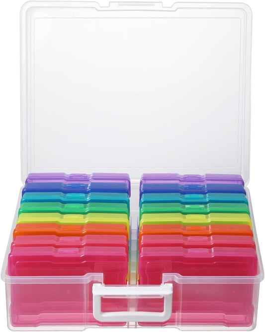 Photo Album Organizer 4x6 Inch Colourful Photo Storage Set