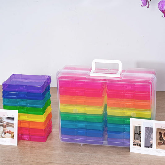 Photo Album Organizer 4x6 Inch Colourful Photo Storage Set