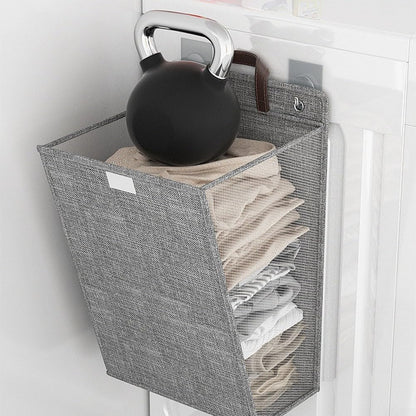 Foldable Laundry Basket with Sturdy Handles - Waterproof Clothes Washing Container - Space Saving Design