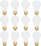 12 Pack 60 Watt A19 E26 Medium Base 130 Volt Incandescent Light Bulbs, Standard Household Bulbs for Ceiling Fan, Bedroom, Living Room