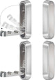 4PCS Foldable Wall Hooks, Heavy Duty Zinc Alloy Folding Wall Hooks, Folding Coat Hooks Wall Mount Bathroom Foldable Towel Hooks for Hanging Clothes, Bags, Hats, Bathrobes, Keys and Kitchen (Silver)
