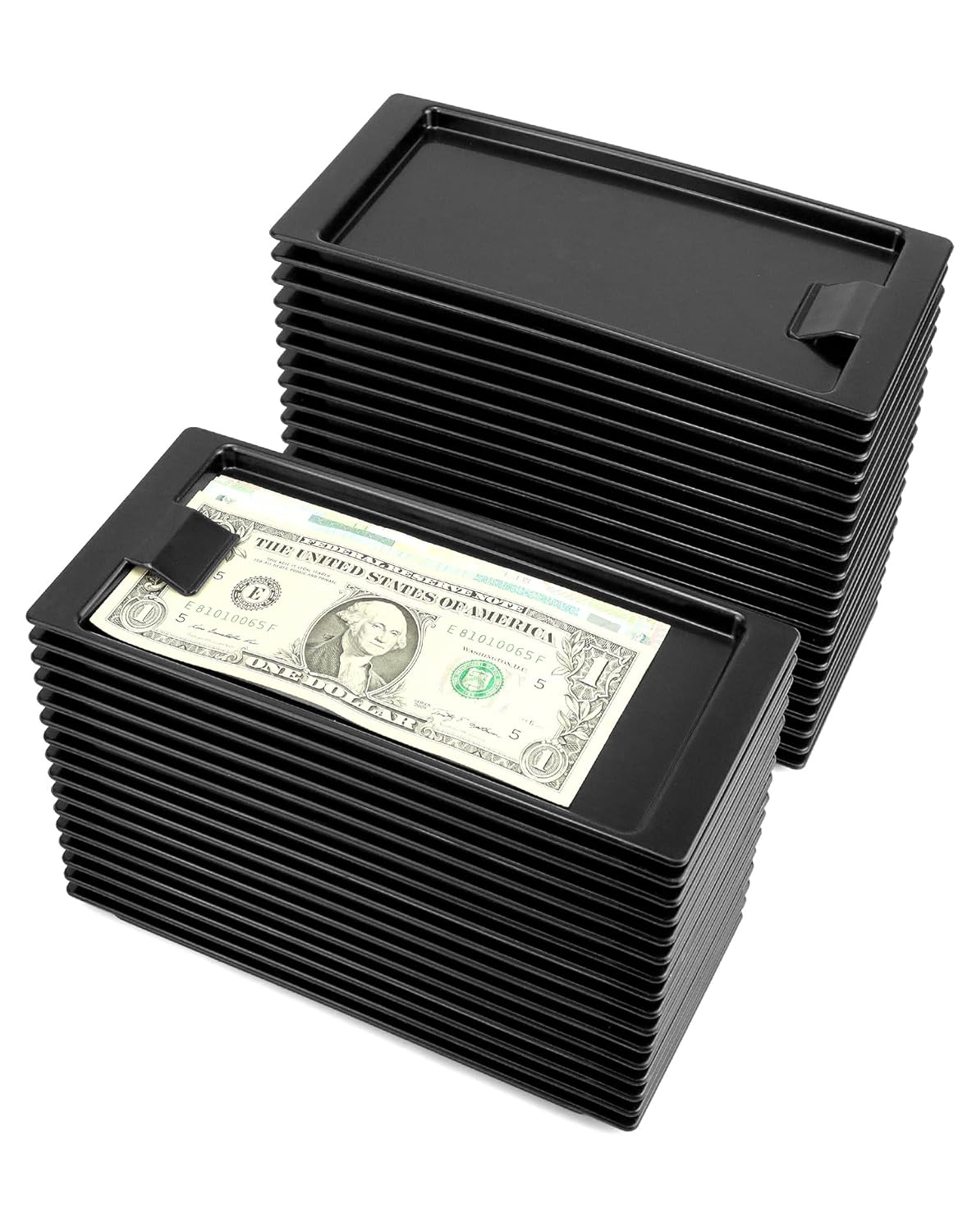 Black Check Holders, 36 Pcs Check Presenters Trays, Check Tip Holder for Receipts, Cash, Credit Cards, Used in Restaurants, Cafes, Bars, Hotels and Dining
