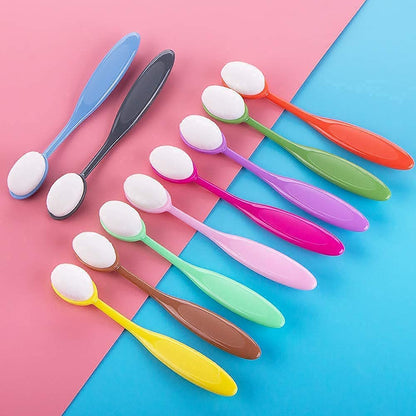 Ink Blending Brushes,Ink Blending Tool -10pcs brush head width 0.86 inch oval brush and 6 pcs brush head width 2.04 inch flat top mixed ink brush for Card Making