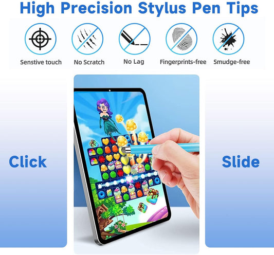 10pcs mesh Tips 12pcs disc Tips for Capacitive Touch Screen Stylus