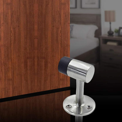 3 Inch / 75mm Heavy Duty Floor Stop, Door Stopper Stainless Steel Brushed Nickel - Pack of 4