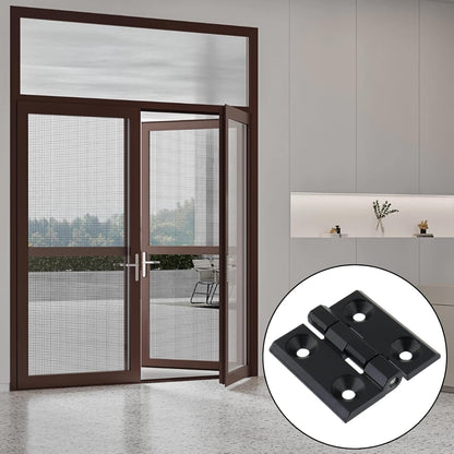 Black Butt Hinge Zinc Alloy Door Hinge Heavy Duty Boat Hatch Hinges Residential Bed Room Hinge for Doors Hardware 2.36" x 2.36" -4pcs