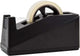 Desktop Tape Dispenser Adhesive Roll Holder (Fits 1" & 3" Core) Heavy Duty Premium for Office, Home, School, Library, Crafts, Moving, Giftwrapping with Weighted Nonskid Base, Black