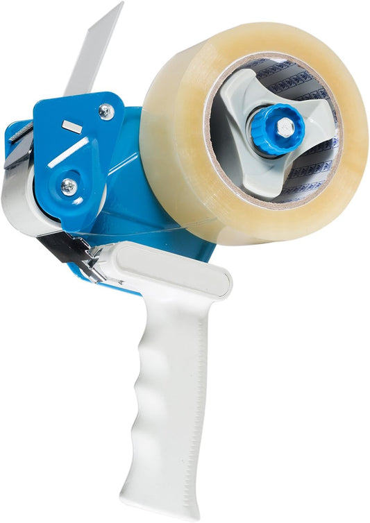 Packing Tape Dispenser, Shipping Tape Gun, Heavy Duty Roller for Box Sealing, Moving, Office, Warehouse, Packaging, Industrial Durable Handheld Tape Cutter - Fits 2" Wide Rolls
