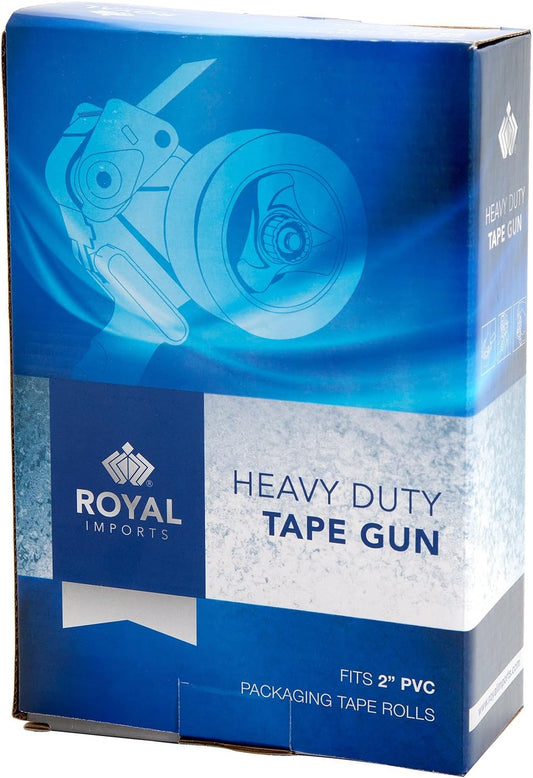 Packing Tape Dispenser, Shipping Tape Gun, Heavy Duty Roller for Box Sealing, Moving, Office, Warehouse, Packaging, Industrial Durable Handheld Tape Cutter - Fits 2" Wide Rolls