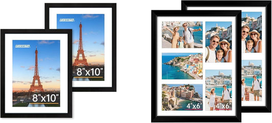 8x10 Picture Frame Set of 2 & 11x14 Picture Frames Collage Wall Decor