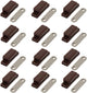 Cabinet Magnetic Latch - 12 Pack Brown Cabinet Door Magnets Catch for Closure Cupboards Drawers Kitchen Bathroom and Shutters