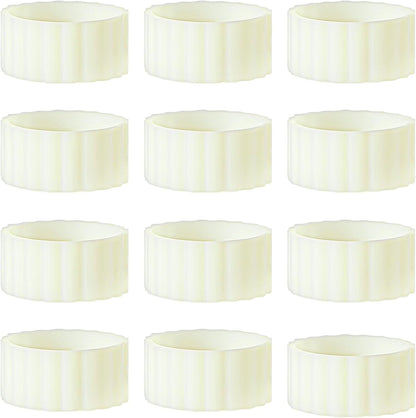 12PCS Rubber Candle Grippers, Silicone Candle Hugger, Candles Grips Inserts for Taper Candles Base Accessories Bougie Upright and in Place for Taper Bougie Cups
