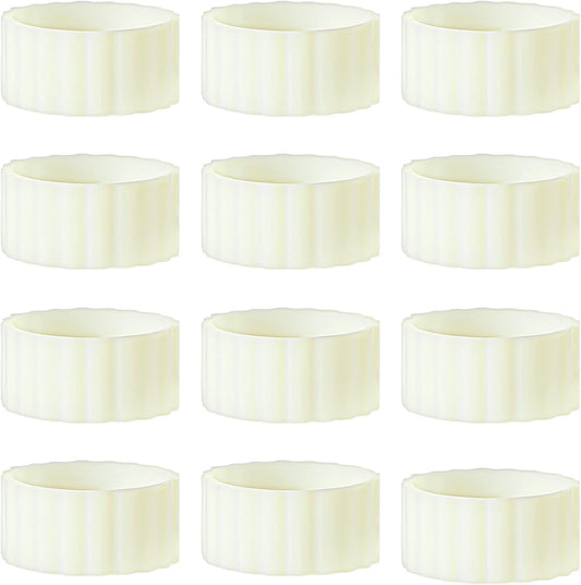 12PCS Rubber Candle Grippers, Silicone Candle Hugger, Candles Grips Inserts for Taper Candles Base Accessories Bougie Upright and in Place for Taper Bougie Cups