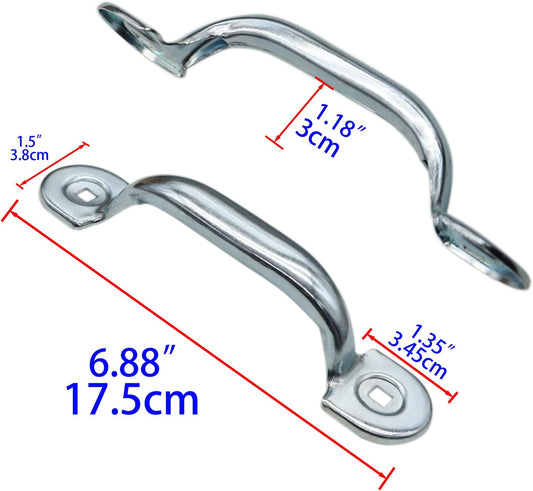 Xadnitu Garage Door Bottom Lift Handle for Most Gate Handles Replacement, Heavy Duty Door Pull Handle for Garage Outdoor Closet (2 Pack)