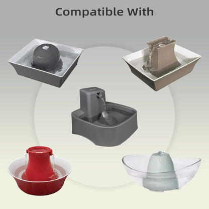 Cat Water Fountain Replacement Filter Housing & Silicone Nozzle Plug Set Pet Water Dispenser, Pet Fountain Parts Accessories (B. 1 Housing+2 Silicone Nozzle Plug)