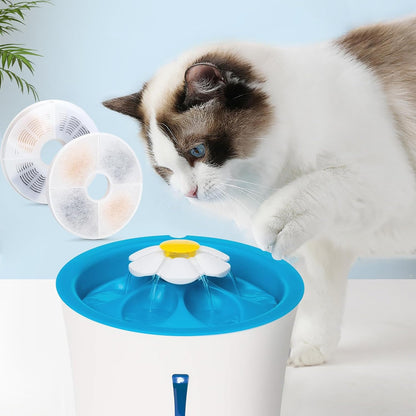 8 Pack Cat Water Fountain Filter Replacement Compatible with Catit, Cat Fountain Filters Compatible with Catit Design Senses Fountain/Flower Fountain/Senses 2.0 / Fresh & Clear Stainless Steel