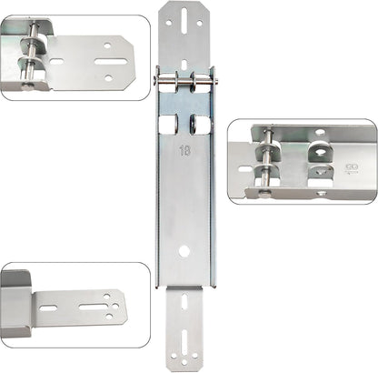 Xadnitu Garage Door Reinforcement Bracket, Operator Repair Hookup Brackets with Clevis Pin for Repairing Attach to The Garage Opener (18 inch)