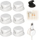 6 Pack Magnetic Cable Clips,2026 New Cord Holder for Nightstand,Magnetic Desk Cord Organizer,Adhesive Wire Holder Charger Holders for Desk,Nightstand,Phone Charger, Computer,Home,Office,Car (White)