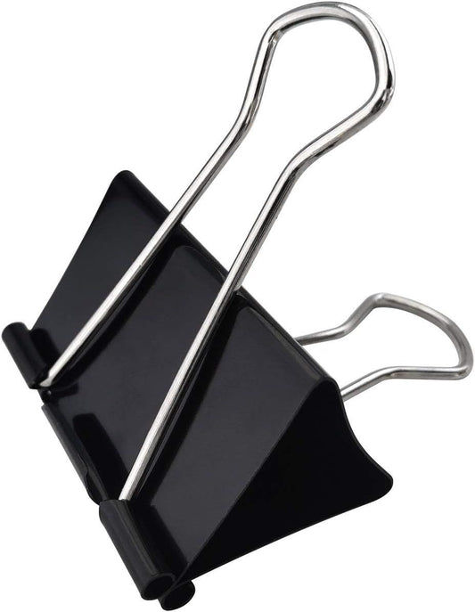 Extra Large Binder Clips 2.4-Inch (18 Pack), Big Paper Clamps for Office Supplies, Black
